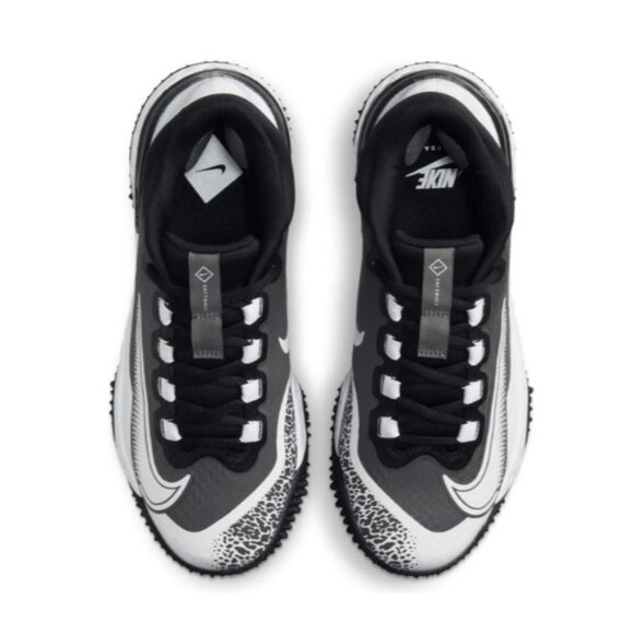 New! Size: 5.5 Women Nike Alpha Huarache Elite 4 TF Black/Iron Grey/White - Picture 3 of 6